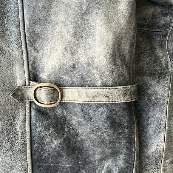 Victory Motorcycles USA Genuine Leather Distressed Two-Tone Jacket Men’s Large - Picture 4 of 9